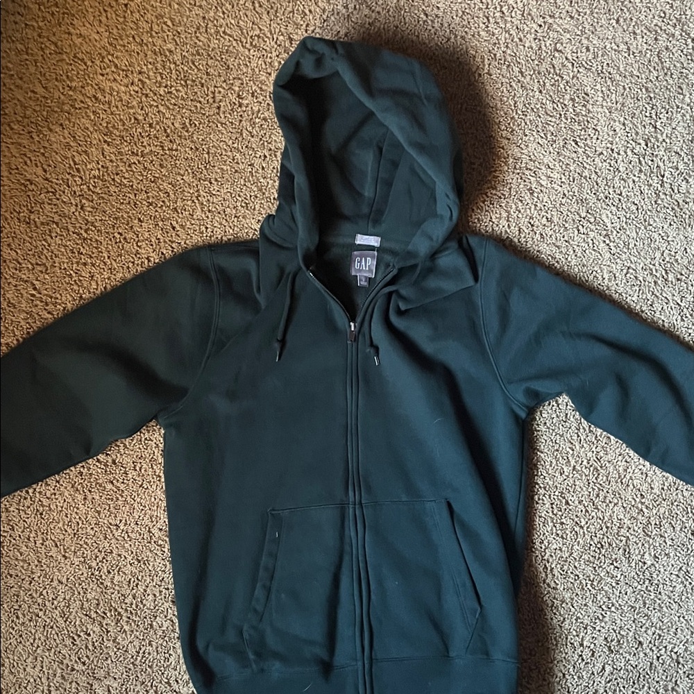 GAP Forest Green Zip-Up Hoodie